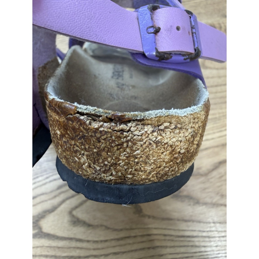 Birkenstock Papillio Florida Purple 3 Strap Back Strap Sandals Women's 9 EU 40 - Picture 9 of 10
